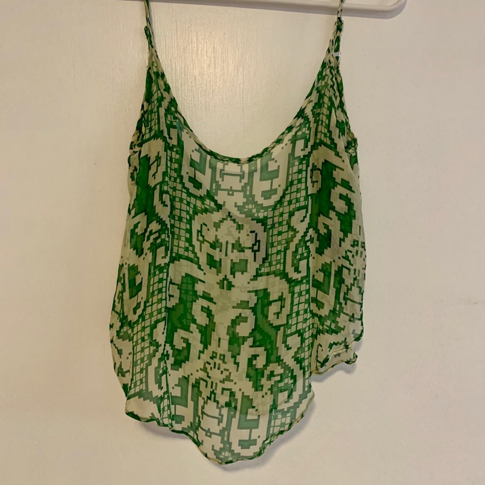 Olivaceous Sheer crop top